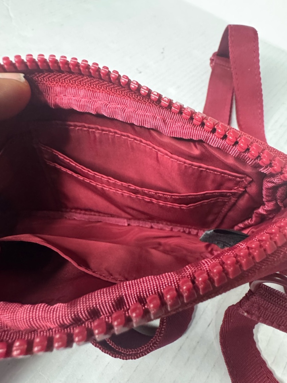 Sephora Deep Red Crossbody Pouch - Picture 6 of 10